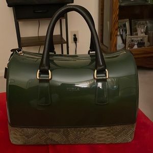 AUTHENTIC, LIKE NEW, ONLY CARRIED TWICE, AUTHENTIC BRAND NAME “FURLA” BOSTON BAG